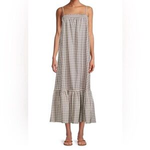 WeWoreWhat Bubble Maxi Dress in Gingham, Size XS
